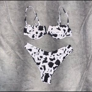 Funky Cow Print Bikini